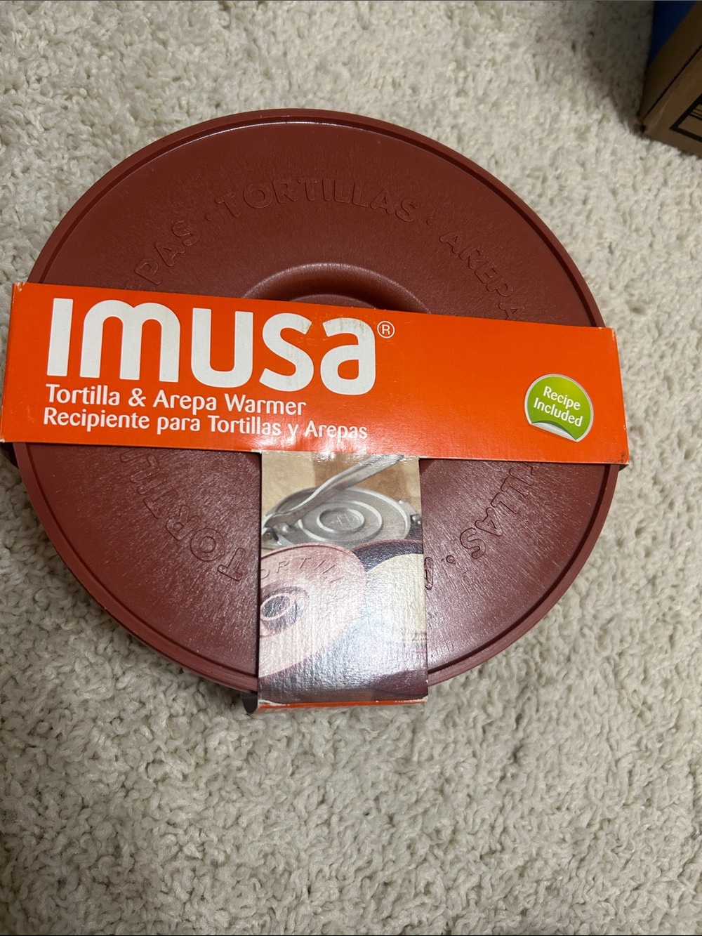 Imusa Red Tortilla & Arepa Warmer New never used